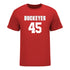 Ohio State Buckeyes Women's Lacrosse Student Athlete #45 Zoe Coleman T-Shirt In Scarlet - Front View
