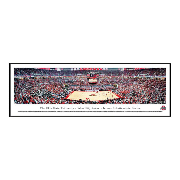 Ohio State Value City Arena Standard Framed Panorama - Front View