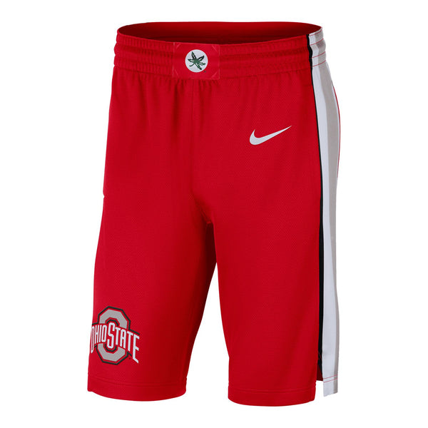 Ohio State Buckeyes Nike Replica Basketball Road Shorts - Front View