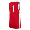 Youth Ohio State Buckeyes Nike Replica #1 Scarlet Basketball Jersey - Back View