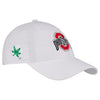 Ohio State Buckeyes Primary Logo 9Twenty Unstructured Adjustable Hat in White - Right Side View