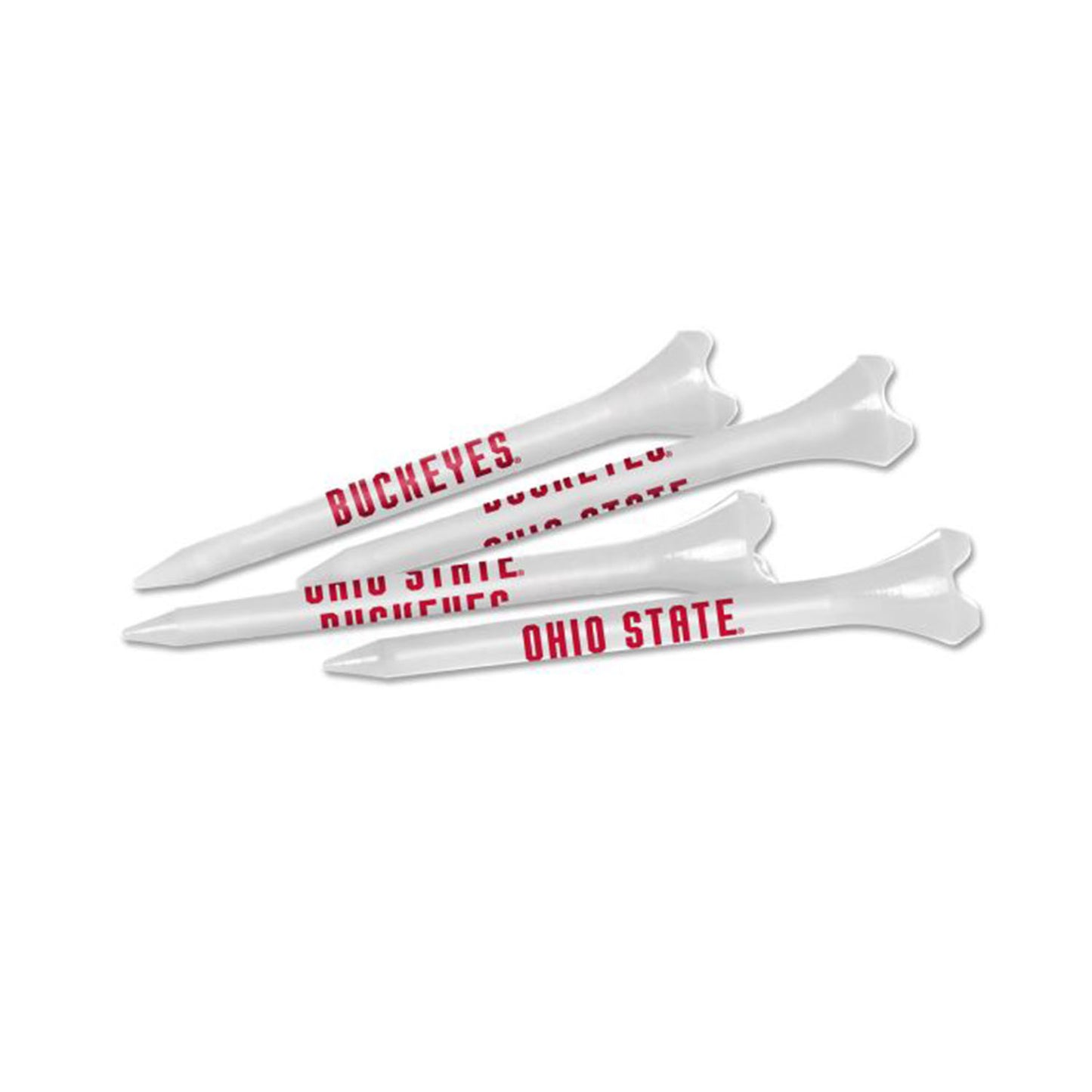 Ohio State Buckeyes White Golf Tee 40 Pack