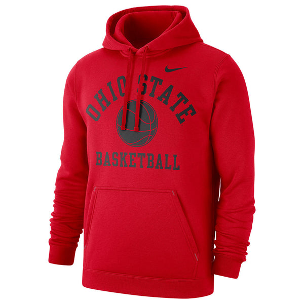 Ohio State Buckeyes Nike Basketball Club Hood in Red - Front View