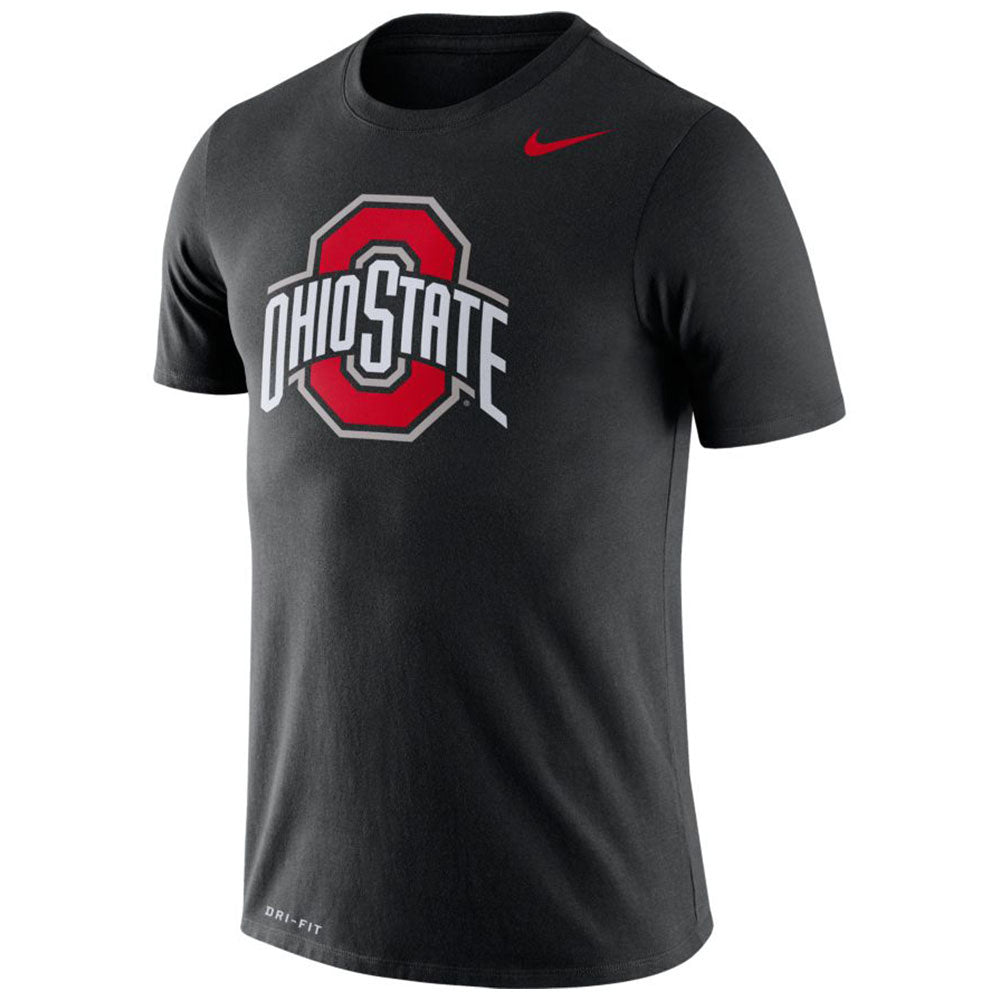 Ohio State Buckeyes Nike DriFit Legend T-Shirt in Black - Front View