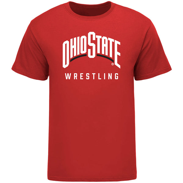 Ohio State Buckeyes Wrestling Scarlet T-Shirt - Front View