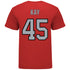 Ohio State Softball Student Athlete T-Shirt #45 Kennedy Kay in Scarlet - Back View