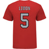 Ohio State Buckeyes Softball Student Athlete T-Shirt #5 Skylar Limon in Scarlet - Back View