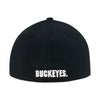 Ohio State Buckeyes Team Classic Black Flex Hat - Back View