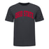 THE® Branded Ohio State Buckeyes Identity Arch Heather Gray Tee - In Gray - Front View