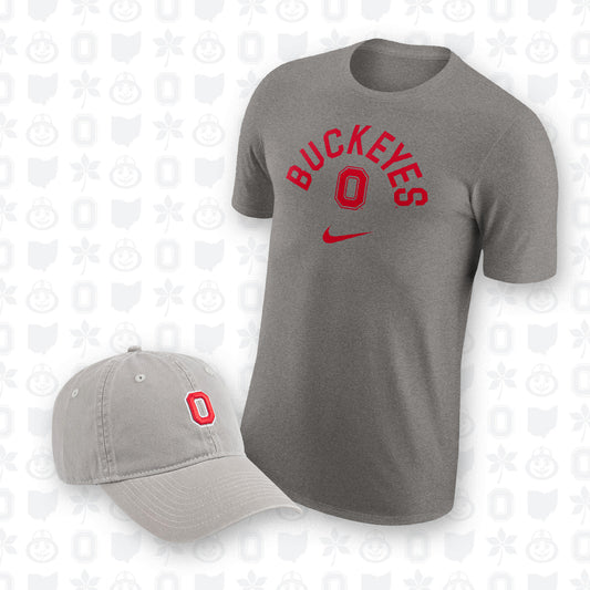 Buckeye Nation Days Gray Tee and Gameday Hat