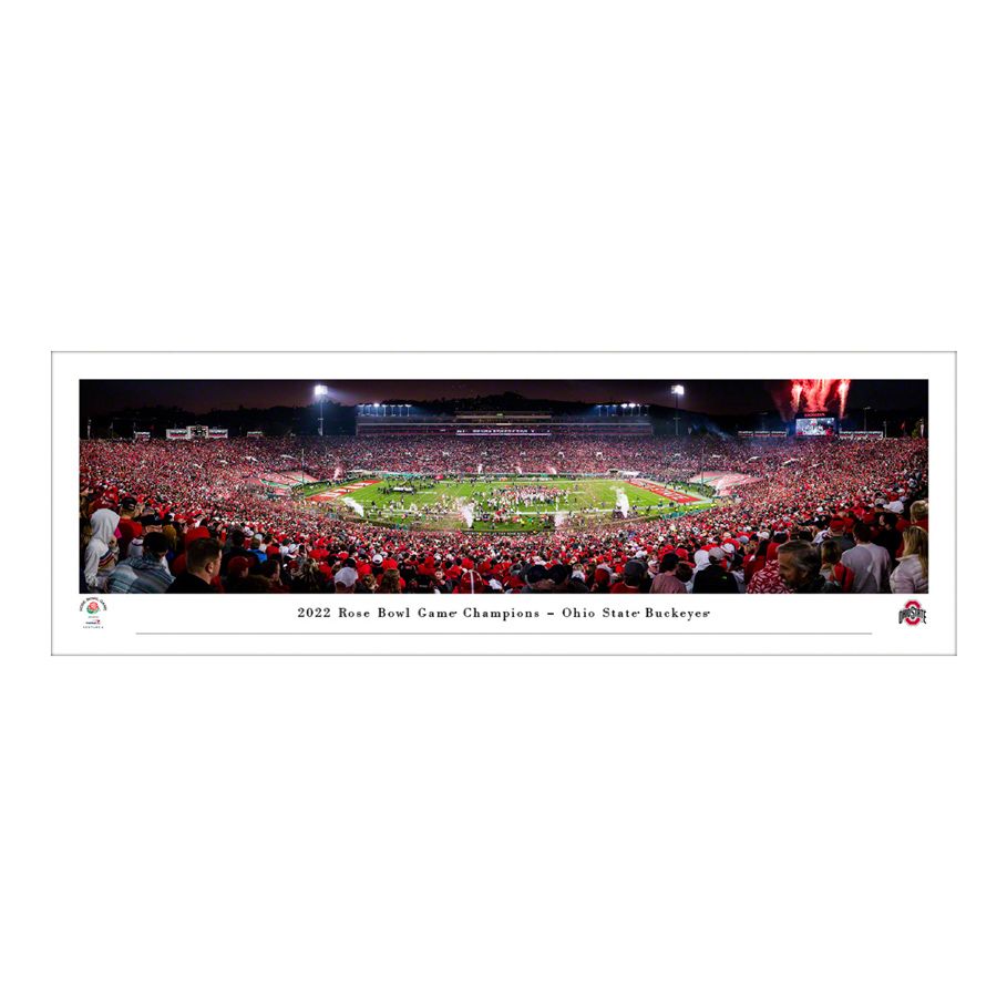 Ohio State Buckeyes Unframed Rose Bowl Champs Panorama - Front View