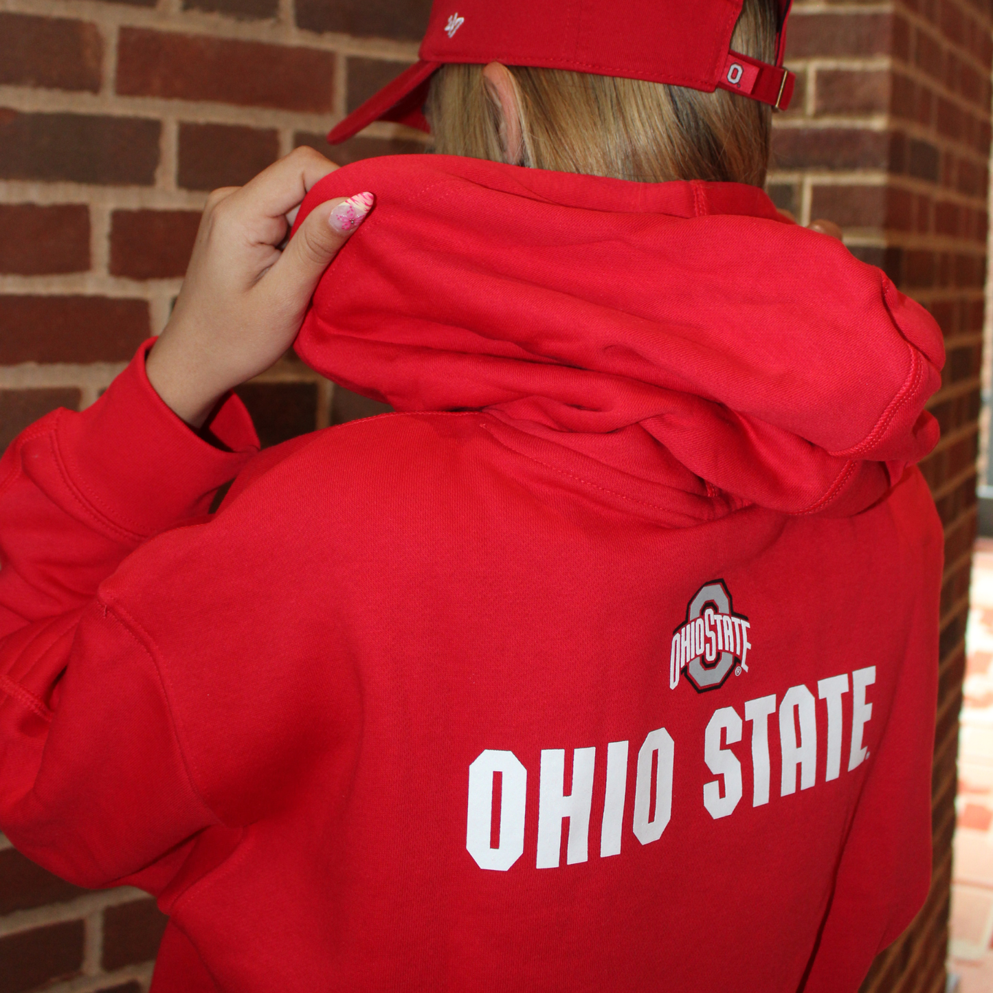 Ladies Ohio State Buckeyes Nike Club Fleece Scarlet Hoodie