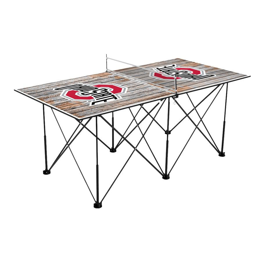 Ohio State Pop-Up Table Tennis 6' Table - Main View