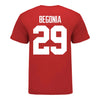 Ohio State Buckeyes Men's Lacrosse Student Athlete #29 Gavin Begonia T-Shirt In Scarlet - Back View