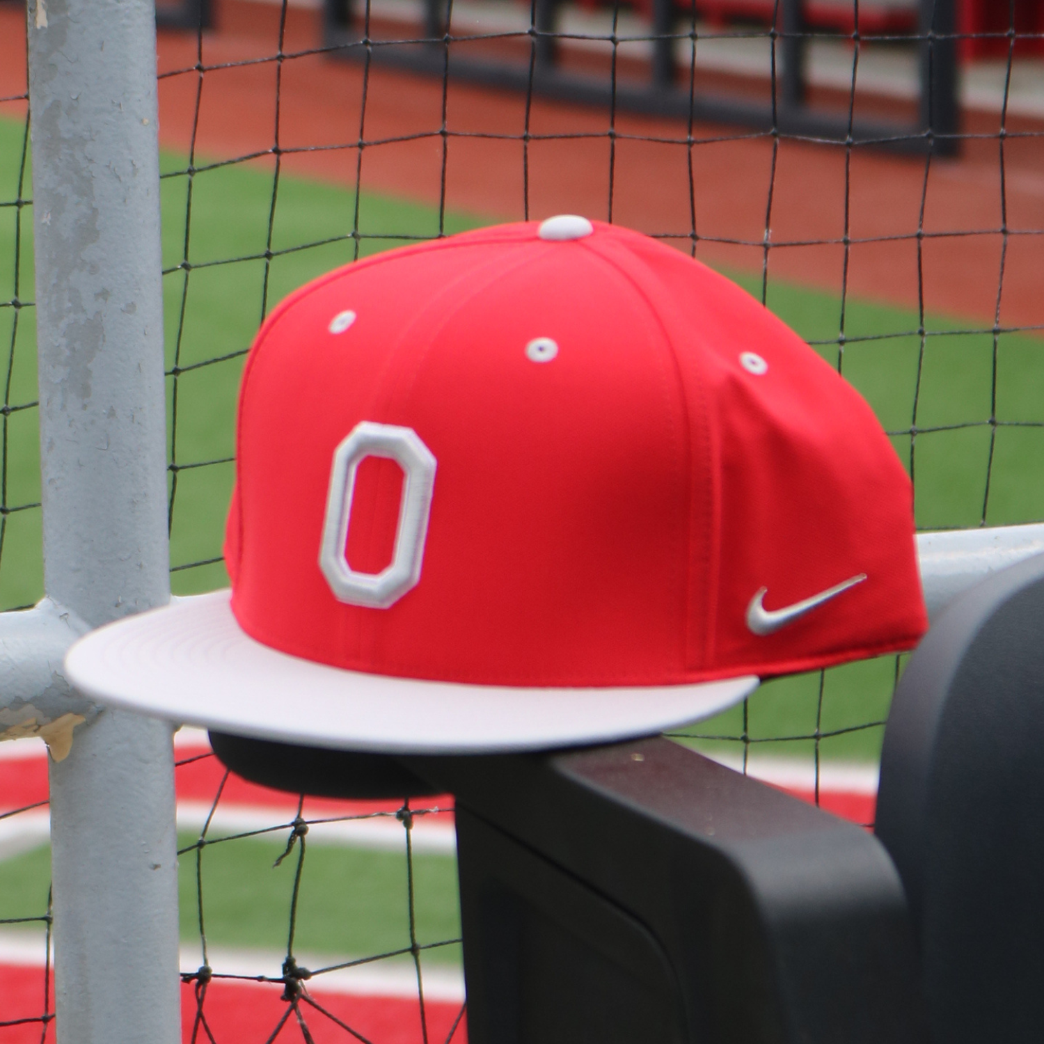 Ohio State Buckeyes On Field Baseball Red Hat - Front