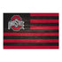 Ohio State Buckeyes 11" X 17" American Flag Sign - Front View