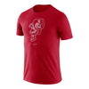 Ohio State Buckeyes Nike Tri Old School Red T-Shirt in Red - Front View