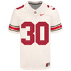 Ohio State Buckeyes Nike #30 Will Hartson Student Athlete White Football Jersey - In White - Front View