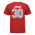 Ohio State Buckeyes Baseball #30 Jonah Jenkins Student Athlete T-Shirt in Scarlet - Back View