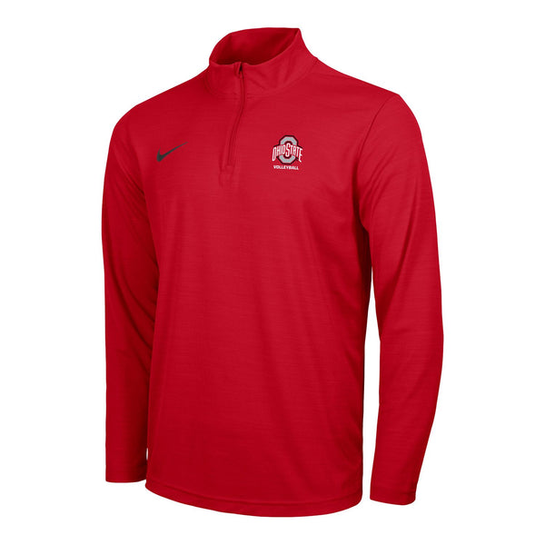 Ohio State Buckeyes Nike Volleyball 1/4 Zip Jacket - Front View