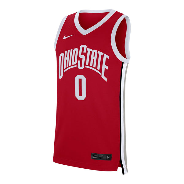 Ohio State Buckeyes Nike Basketball Replica Jersey in Scarlet - Front View