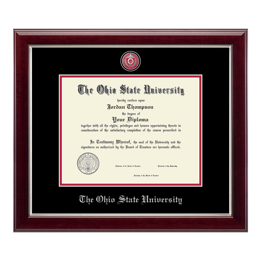 The Ohio State University Masterpiece Medallion Diploma Frame - Front View