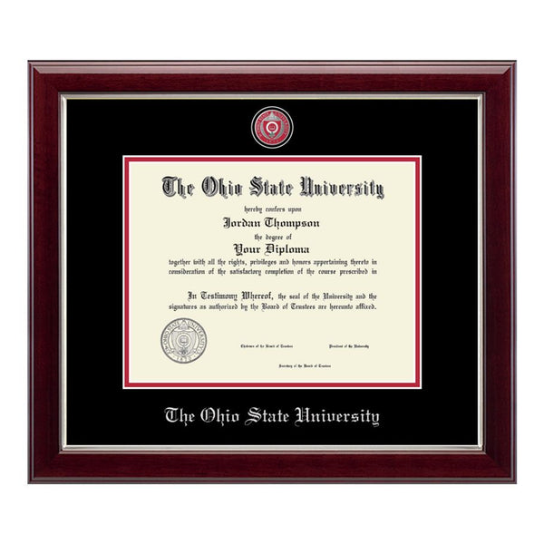 The Ohio State University Masterpiece Medallion Diploma Frame - Front View