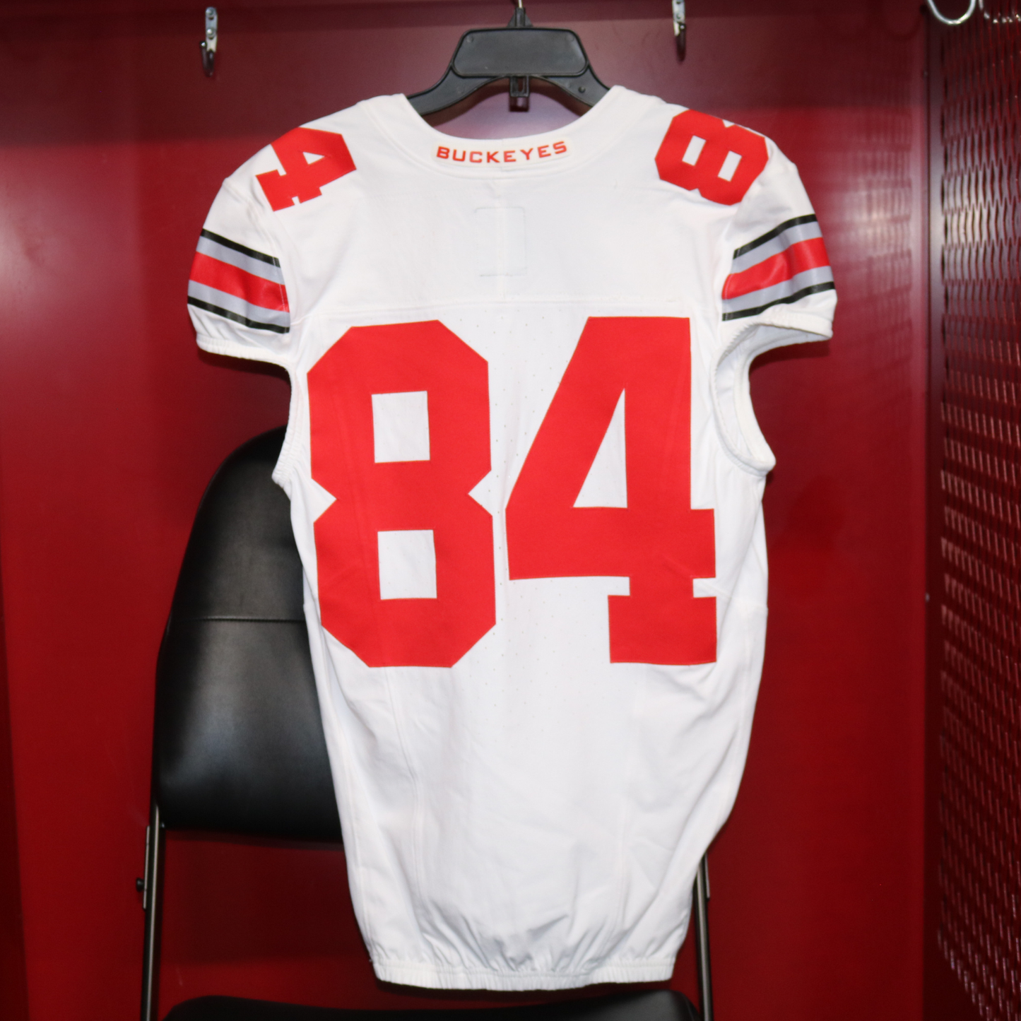Ohio State Buckeyes Locker Room Authentic White Jersey - #80-99 - Back