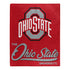 Ohio State Buckeyes 50" x 60" Signature Blanket in Scarlet - Top View