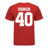 Ohio State Buckeyes Women's Lacrosse Student Athlete #40 Whitney Robinson T-Shirt In Scarlet - Back View