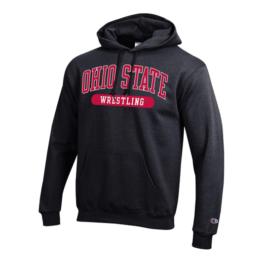 Ohio State Buckeyes Wrestling Black Hood - Front View