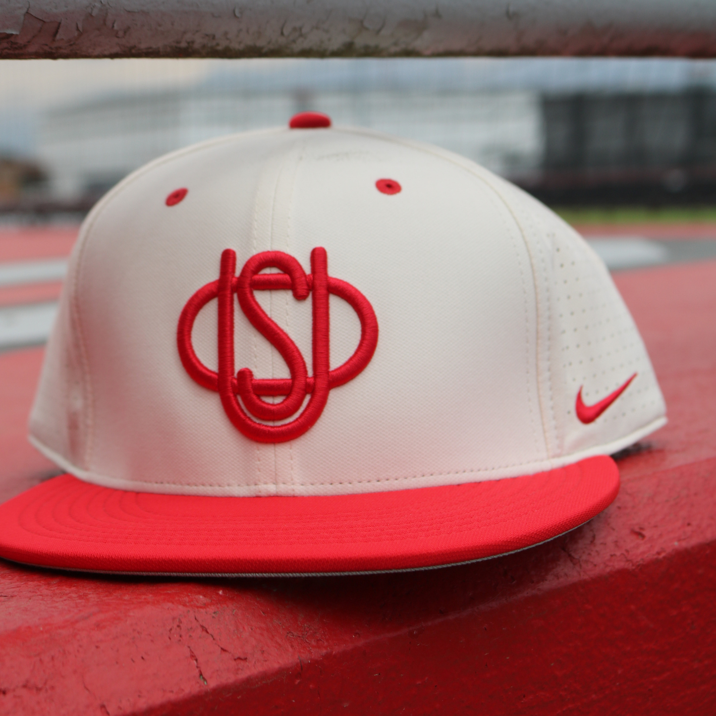 Ohio State Buckeyes On Field Baseball Throwback Hat - Front
