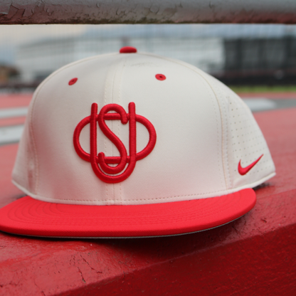 Ohio State Buckeyes On Field Baseball Throwback Hat - Front