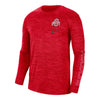 Ohio State Buckeyes Nike Velocity Legend Red Long Sleeve Shirt - Front View