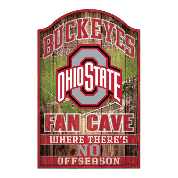 Ohio State Buckeyes Fan Cave Wood Sign 11