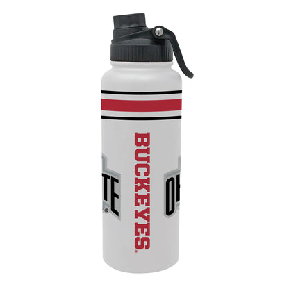 Ohio State Buckeyes Striped Logo 34oz Tumbler - Side