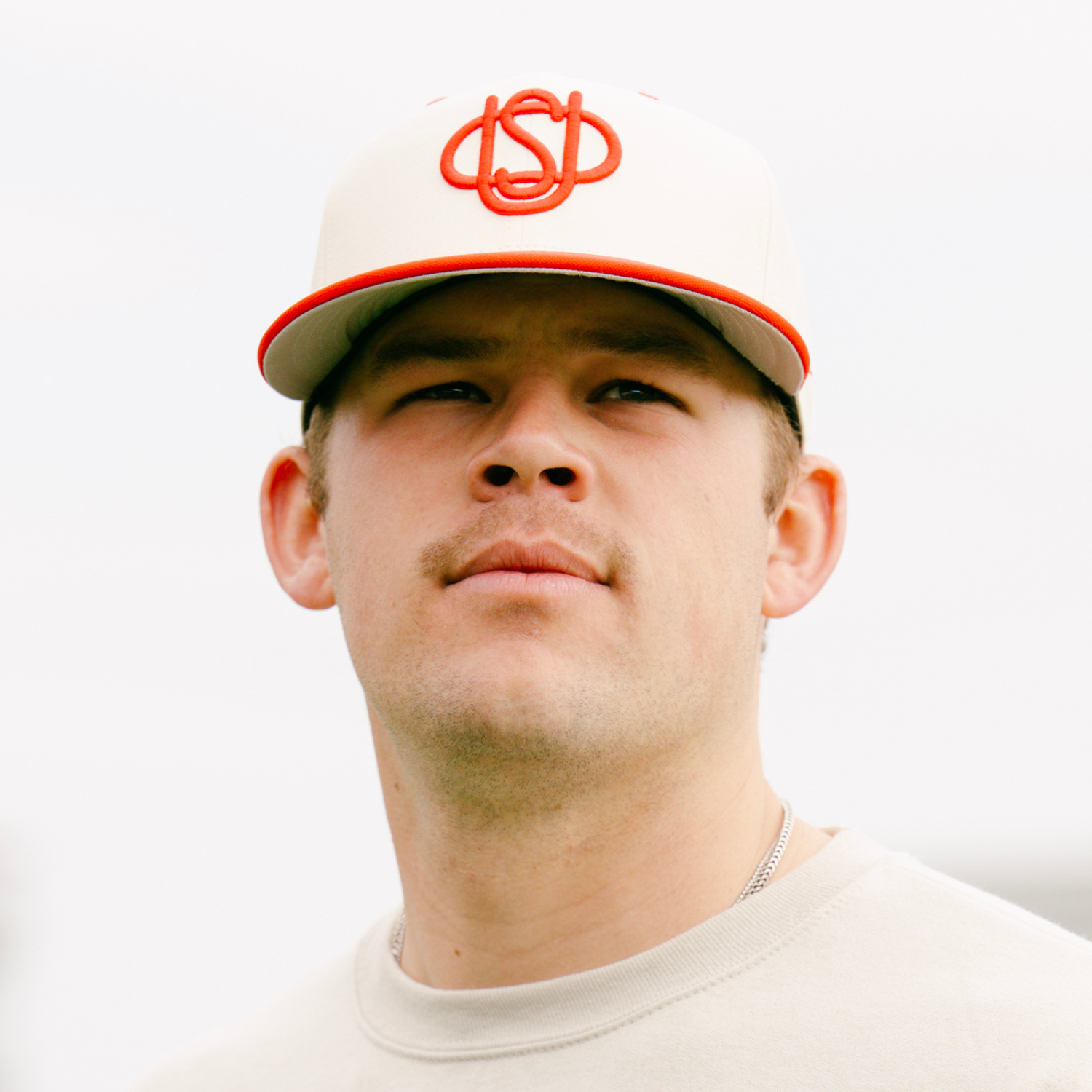 Ohio State Buckeyes On Field Baseball Throwback Hat - Modeled Front