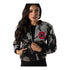 Ladies Ohio State Buckeyes Sherpa Bomber Full Zip Jacket - In Camo - Front View