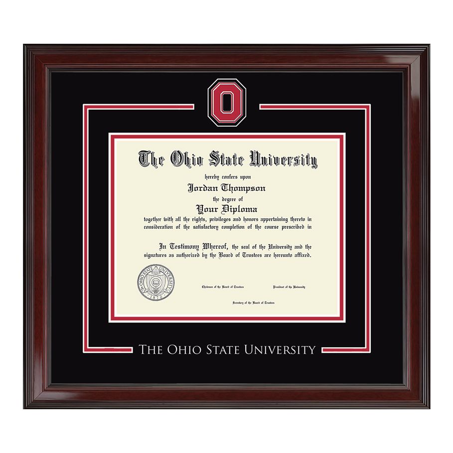 The Ohio State University Spirit Medallion Diploma Frame - Front View