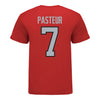 Ohio State Buckeyes Men's Volleyball Student Athlete T-Shirt #7 Jacob Pasteur In Scarlet - Back View
