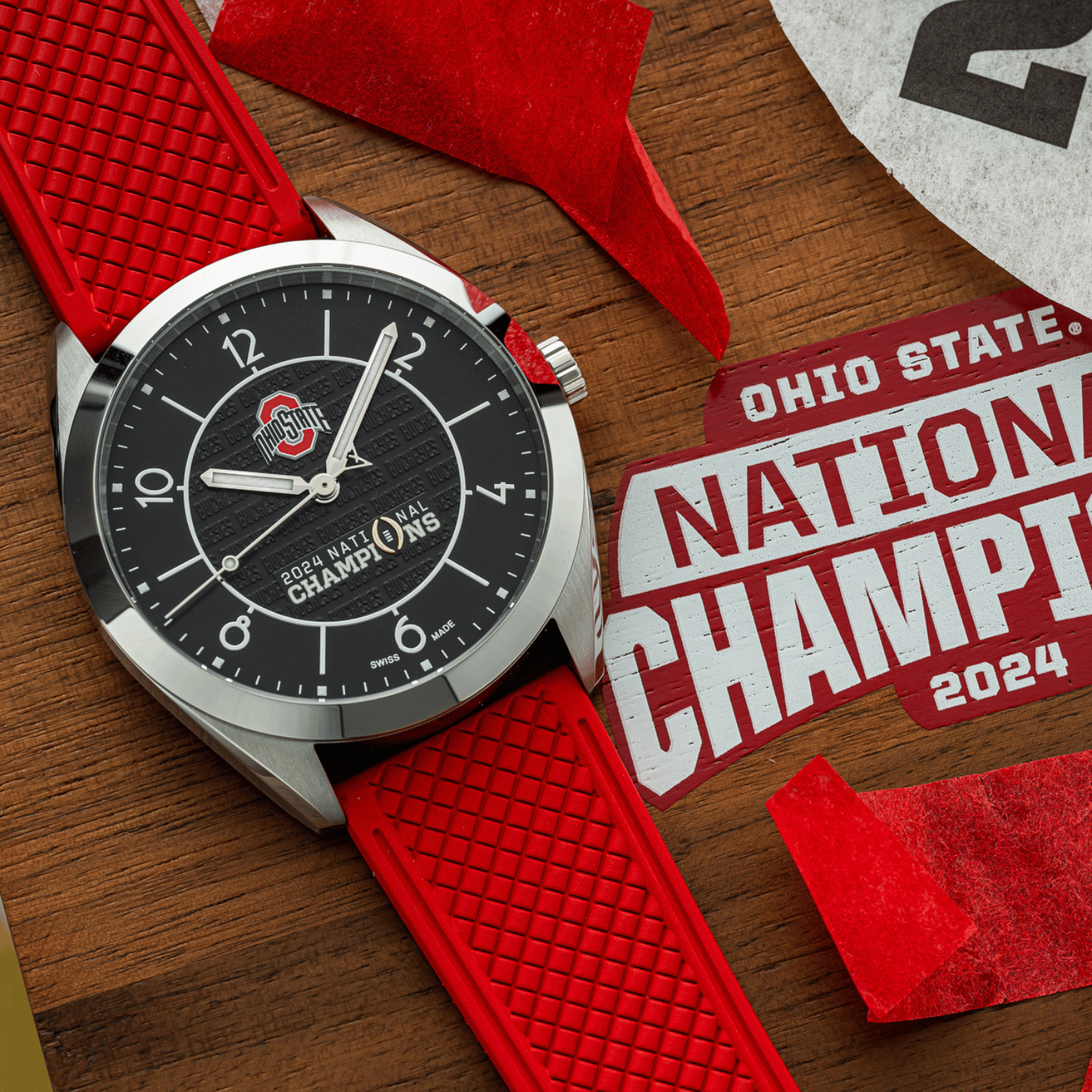Ohio State Buckeyes 2024 National Champions Lythos Watch