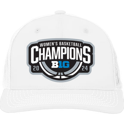 Ohio State Buckeyes Women's Basketball Big 10 Regular Season Champion Hat in White - Front View