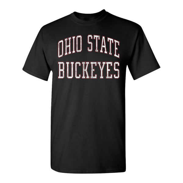 THE® Branded Ohio State Buckeyes Arch Black Tee - Front View