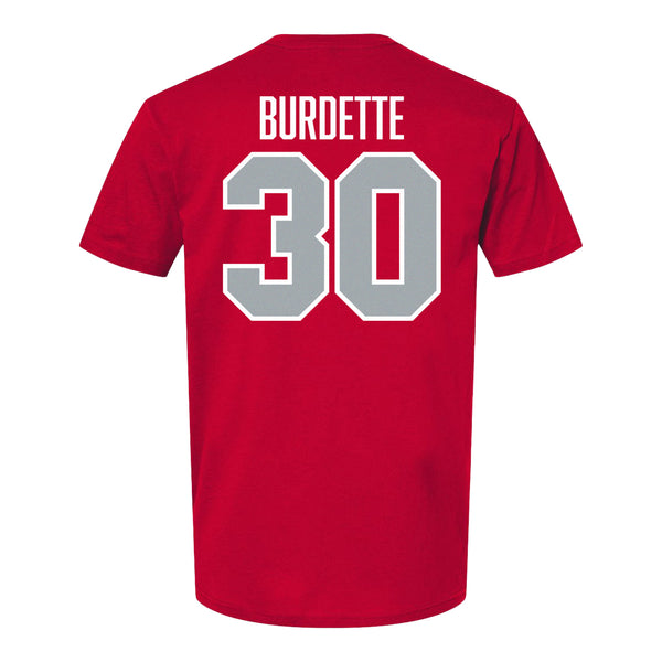 Ohio State Buckeyes Baseball Student Athlete T-Shirt #30 Clay Burdette - Back View
