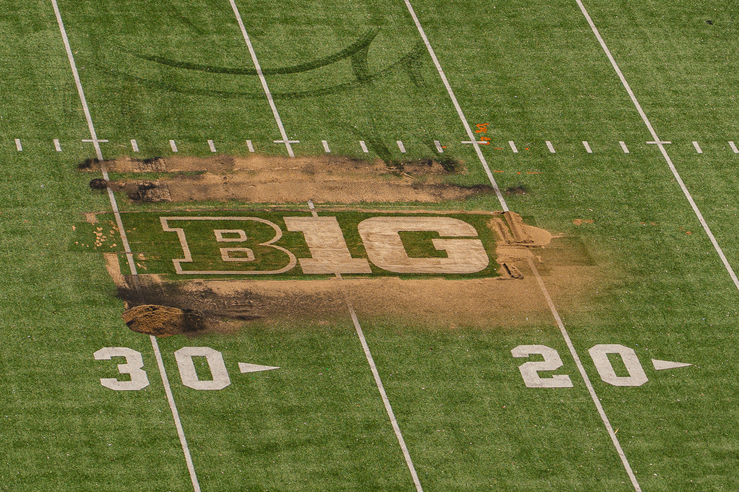 Ohio Stadium Official "B" BIG10 12'x15' ft Turf Cutout