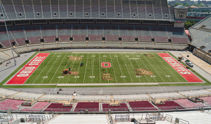 Ohio Stadium Official "B" BIG10 12'x15' ft Turf Cutout
