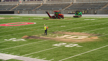 Ohio Stadium Official "B" BIG10 12'x15' ft Turf Cutout