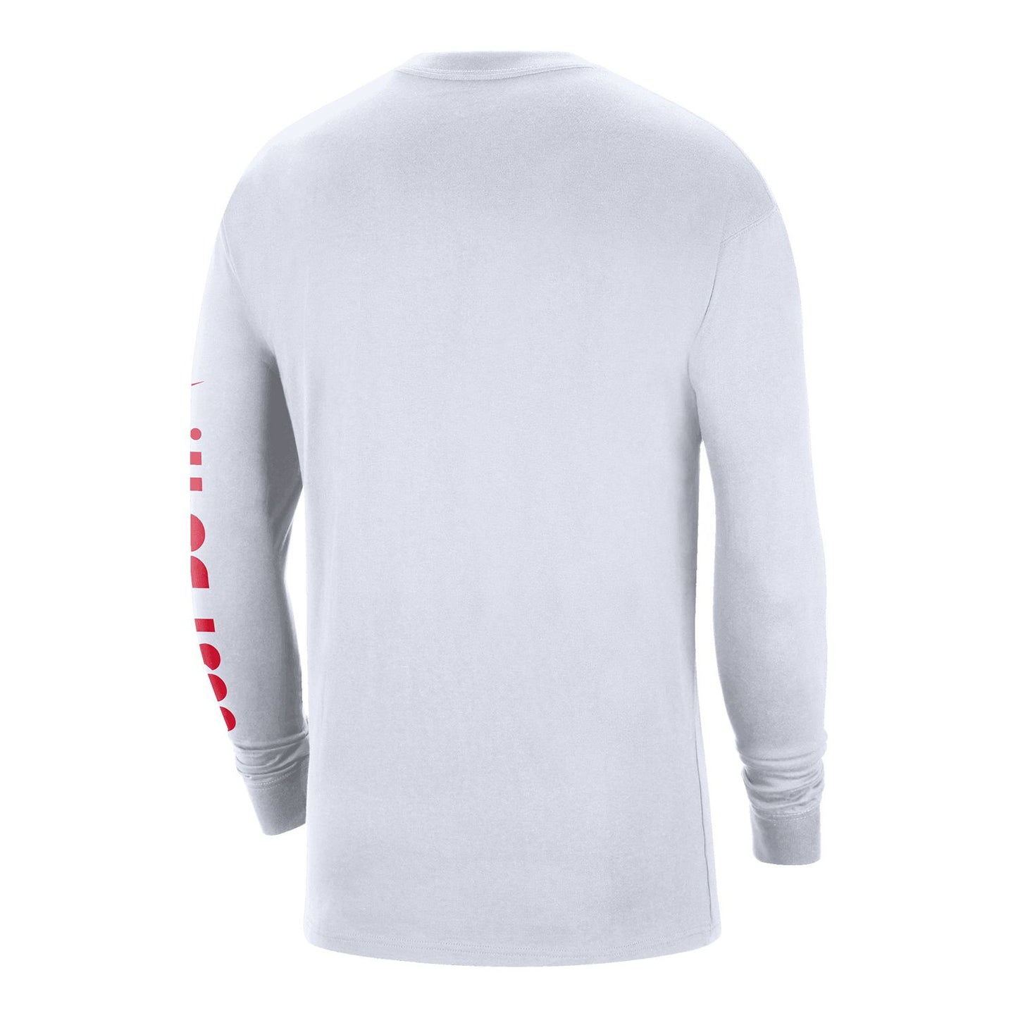 Ohio State Buckeyes Nike Max 90 Heritage Long Sleeve Shirt in White - Front View