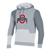 Ohio State Buckeyes Super Fan Distressed Patchwork Hooded Sweatshirt