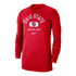 Ohio State Buckeyes Nike Textured Scarlet Long Sleeve T-Shirt - Front View